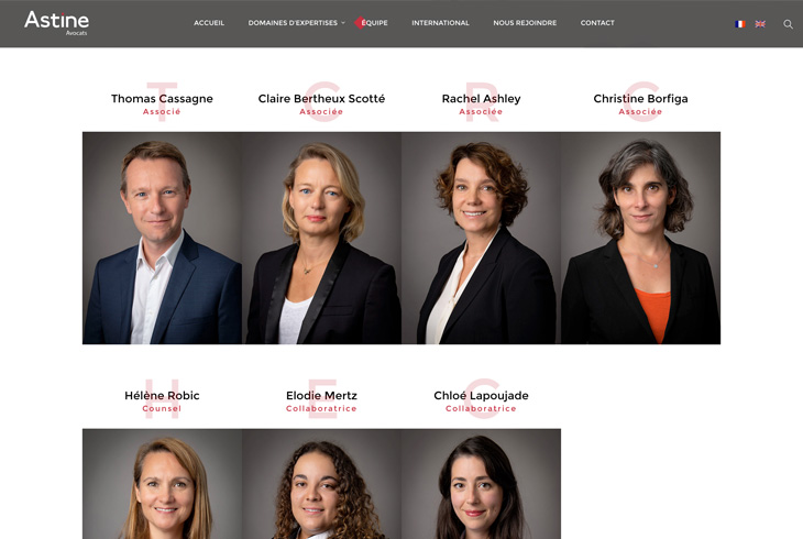 Site internet Astine - Webdesign par l'agence digitale Paris Stargraf