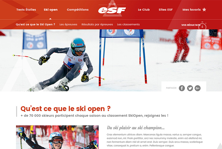Club ESF & agence digitale Stargraf