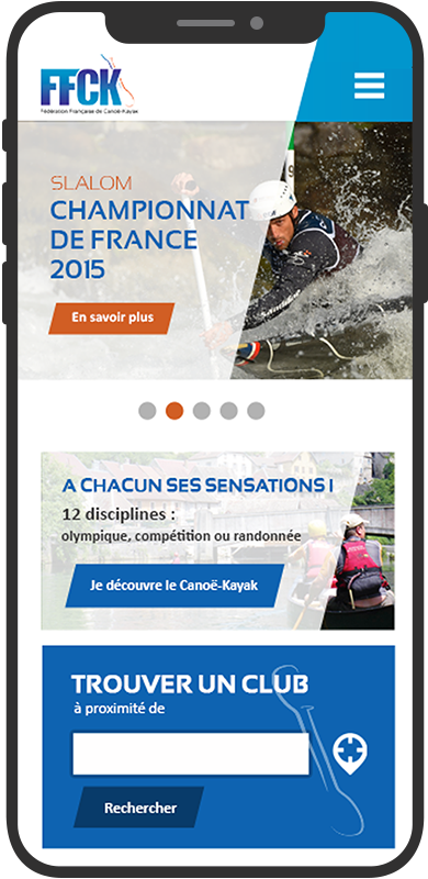 Portail FFCK - Webdesign & UX Design par l'agence digitale Paris Stargraf