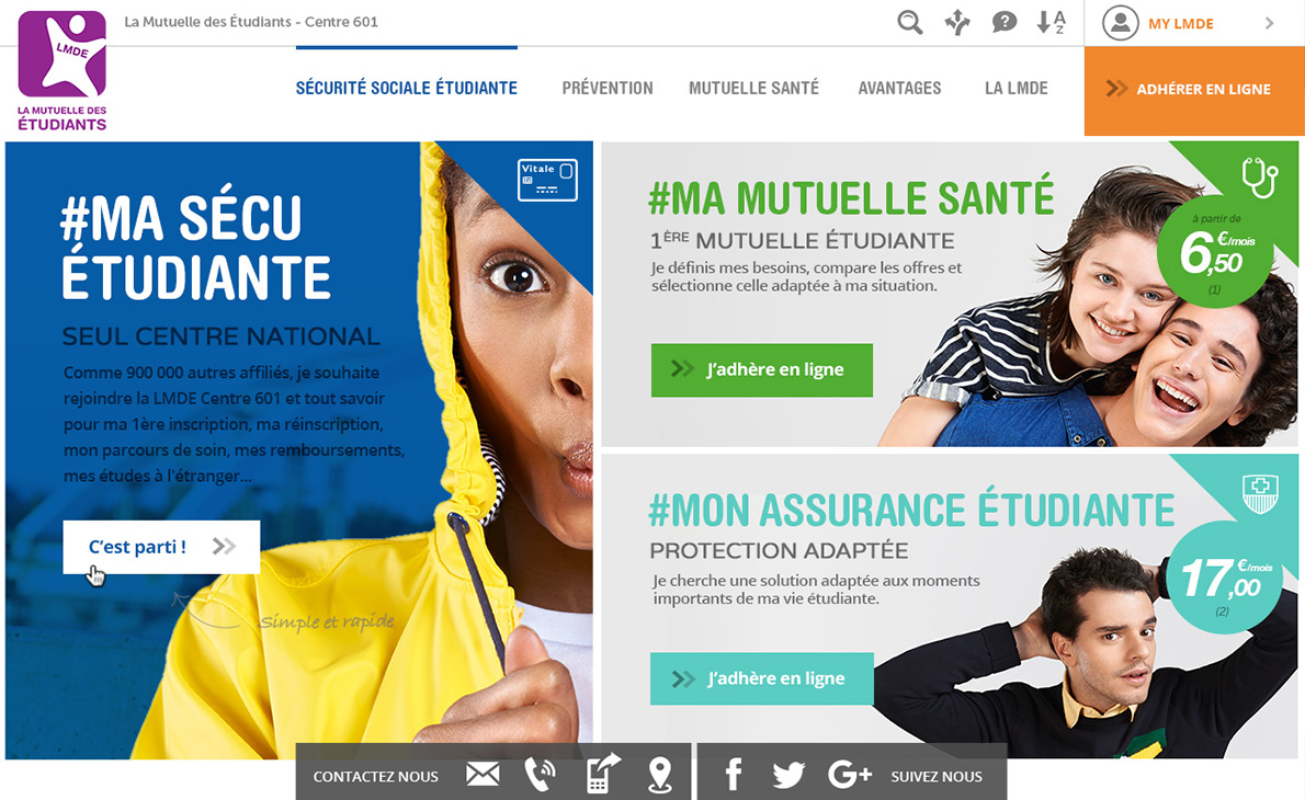 Webdesign LMDE par l'agence digitale Stargraf