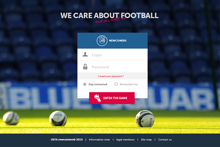 Extranet UEFA - Webdesign & UX Design par l'agence digitale Paris Stargraf