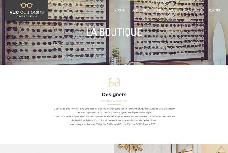 Site internet Vue des Bains - Webdesign par l'agence digitale Paris Stargraf
