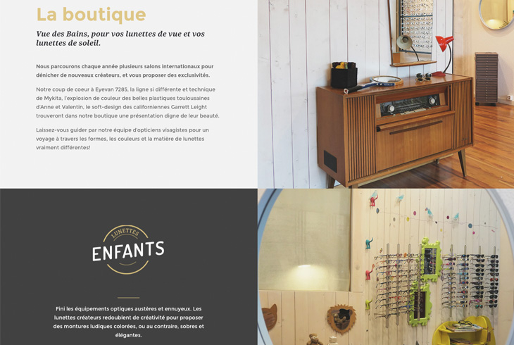 Site internet Vue des Bains - Webdesign par l'agence digitale Paris Stargraf