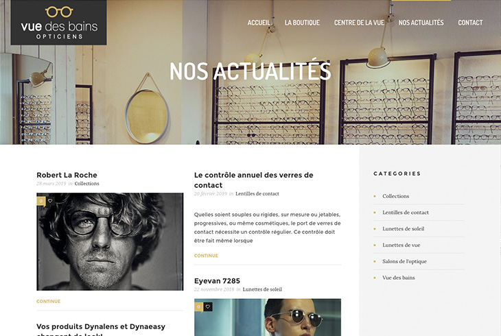 Site internet Vue des Bains - Webdesign par l'agence digitale Paris Stargraf
