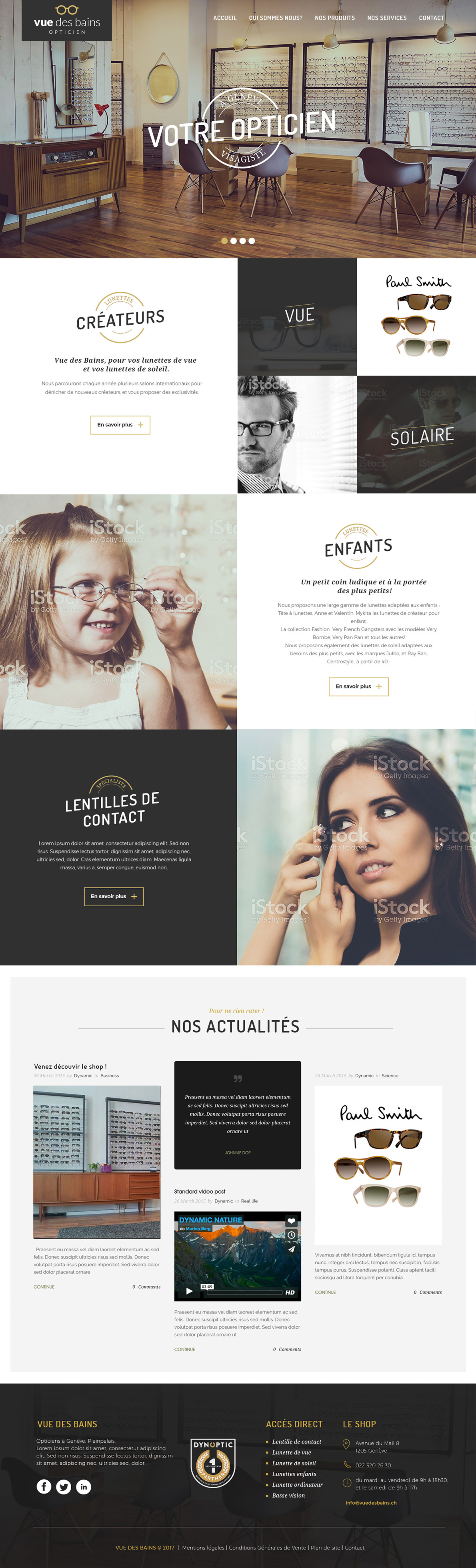 Site internet Vue des Bains - Webdesign par l'agence digitale Paris Stargraf